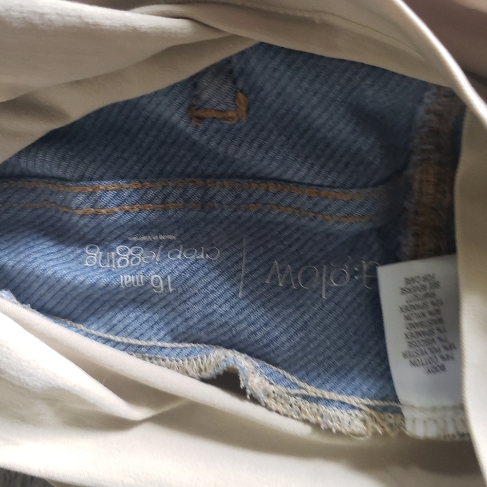 Maternity legging jean cropped capri pants 16 - Picture 4 of 4